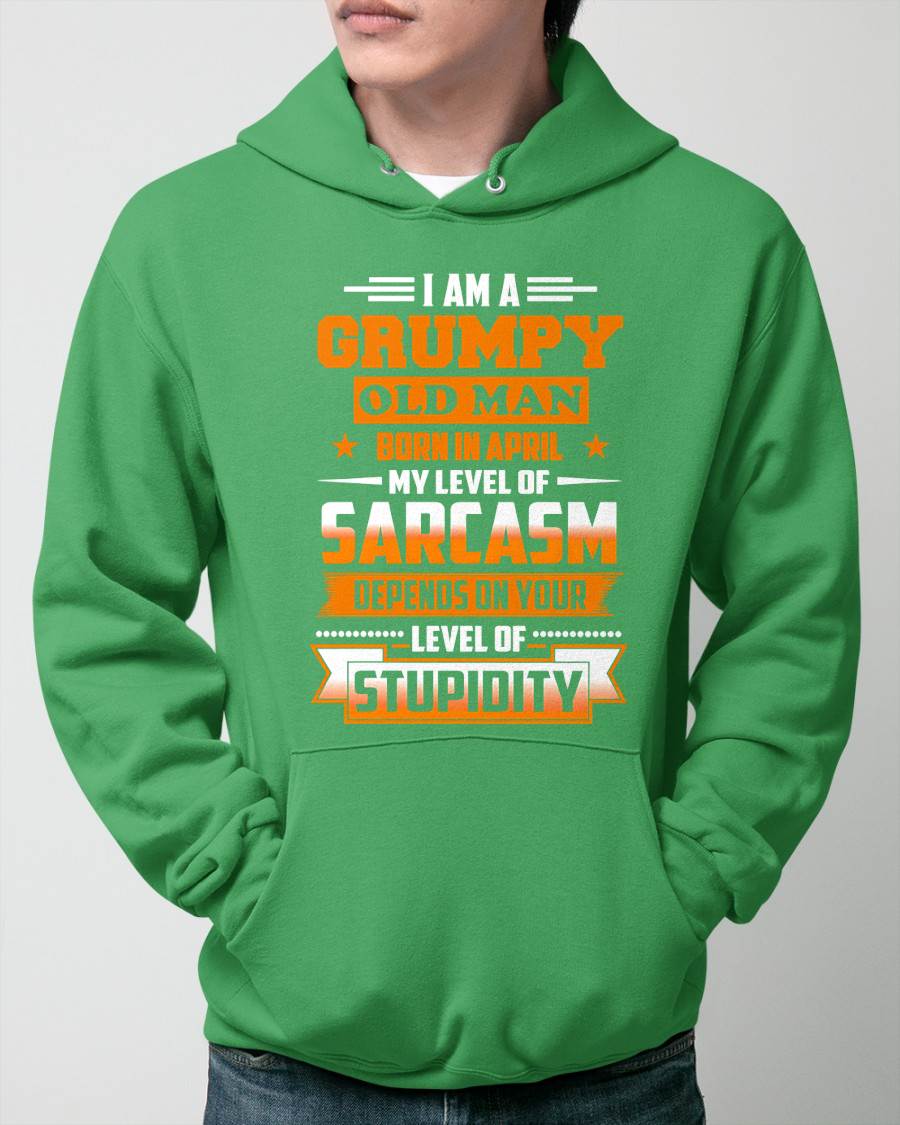 APRIL GRUMPY OLD MAN SHIRT - FOR MAN - TLEE04 (SKU2605-128-04)