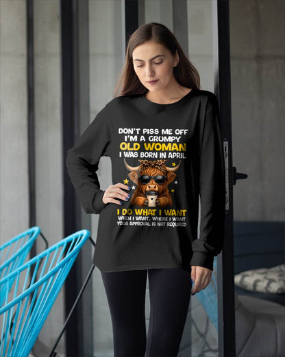 APRIL BORN WOMAN FUNNY SHIRT - FOR WOMEN - TLEE04 (SKU2607-217-04)