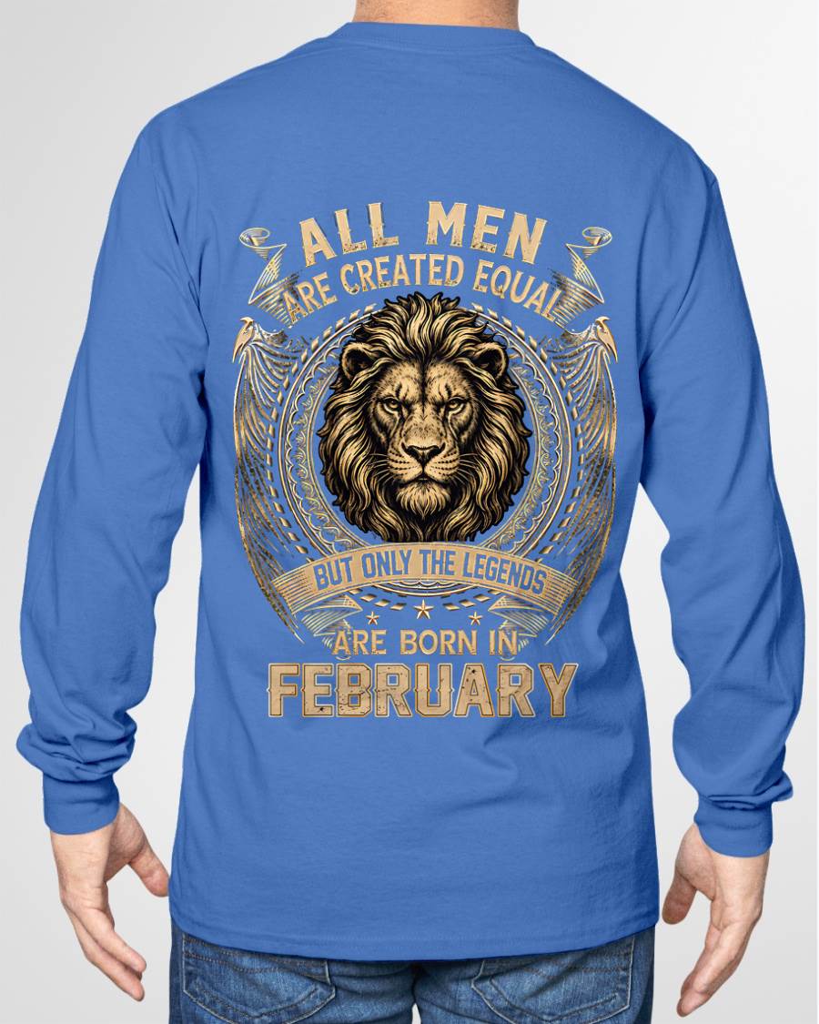 FEBRUARY BORN LEGEND SHIRT – LION KING - FOR MAN - TLEE02 (SKU2606-177-02)