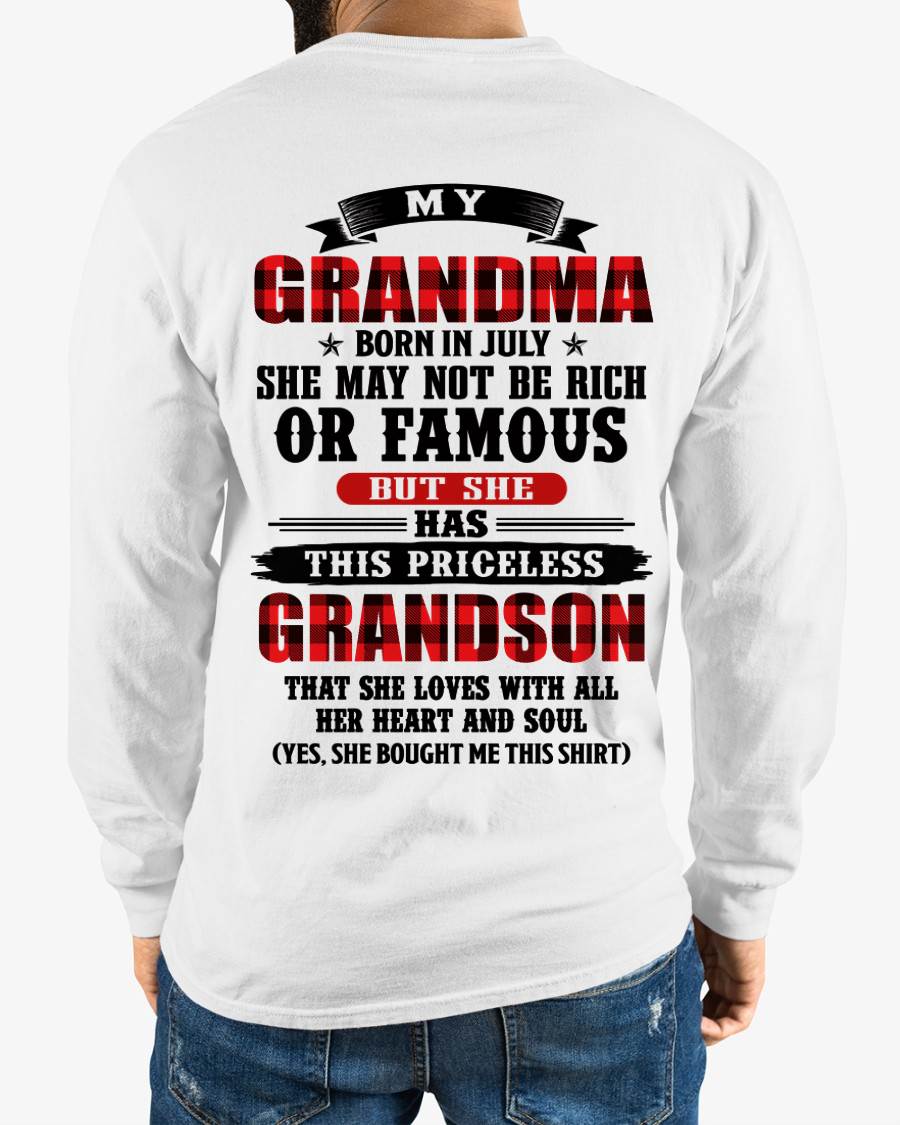 JULY GRANDMA - HER PRICELESS GRANDSON - FROM GRANDMA - TLEE07 (SKU2606-337-07)
