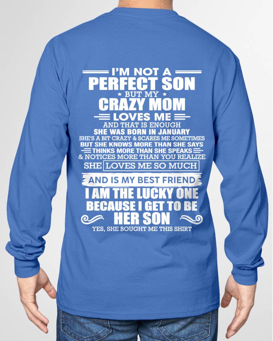 JANUARY MOM - SHE MAY BE CRAZY BUT SHE LOVES ME UNCONDITIONALLY - FROM MOM - TLEE01 (SKU2604-84-01)