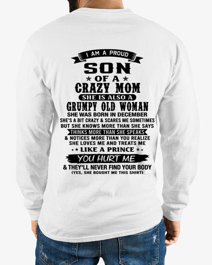 DECEMBER - MY MOM IS CRAZY BUT SHE LOVES ME - FROM MOM - TLEE12 (SKU2606-354-12)