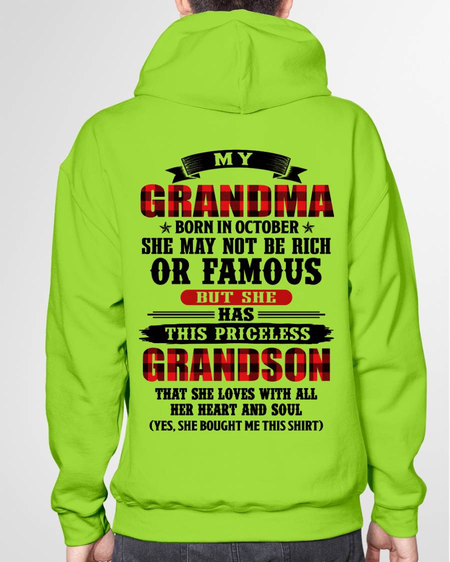 OCTOBER GRANDMA - HER PRICELESS GRANDSON - FROM GRANDMA - TLEE10 (SKU2606-337-10)