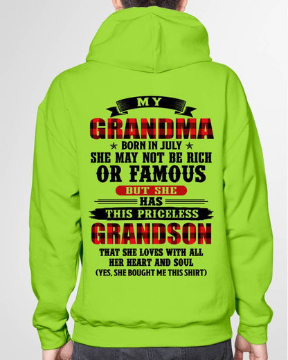 JULY GRANDMA - HER PRICELESS GRANDSON - FROM GRANDMA - TLEE07 (SKU2606-337-07)
