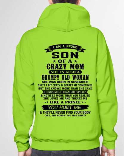 NOVEMBER - MY MOM IS CRAZY BUT SHE LOVES ME - FROM MOM - TLEE11 (SKU2606-354-11)