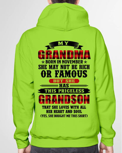 NOVEMBER GRANDMA - HER PRICELESS GRANDSON - FROM GRANDMA - TLEE11 (SKU2606-337-11)
