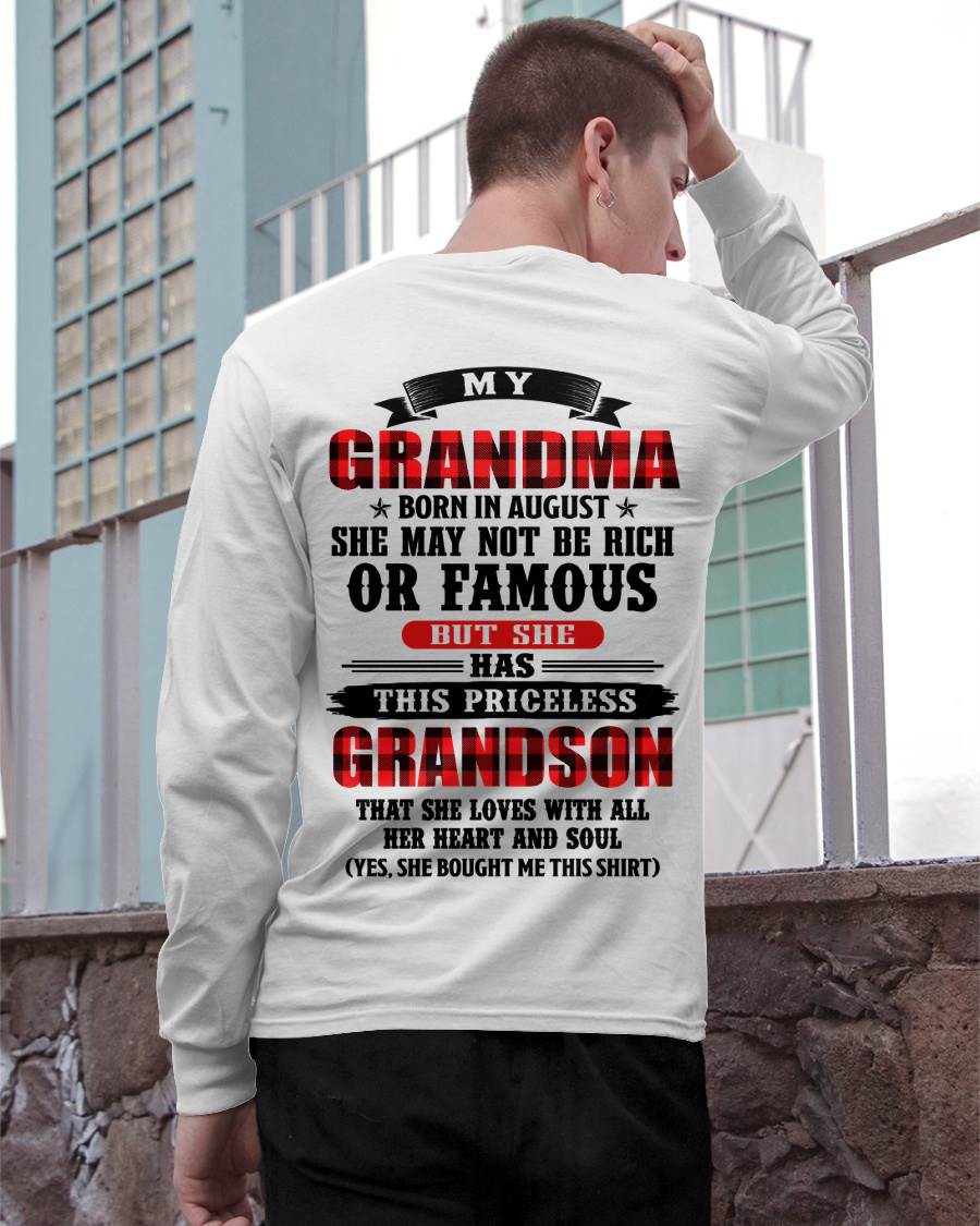 AUGUST GRANDMA - HER PRICELESS GRANDSON - FROM GRANDMA - TLEE08 (SKU2606-337-08)