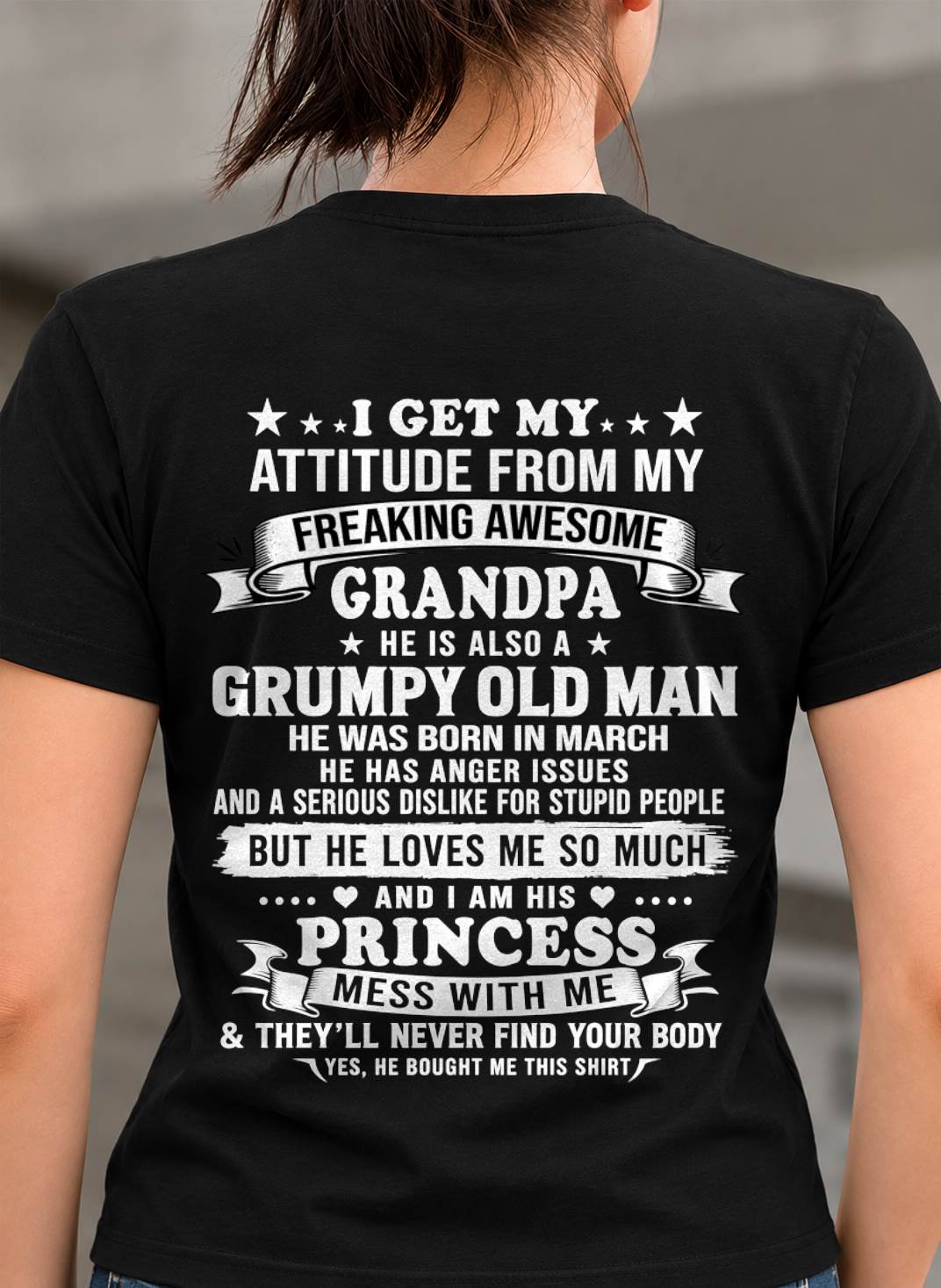 MARCH - MY GRUMPY OLD GRANDPA LOVES ME FUNNY - FROM GRANDPA - TLEE03 (SKU2609-10-03)