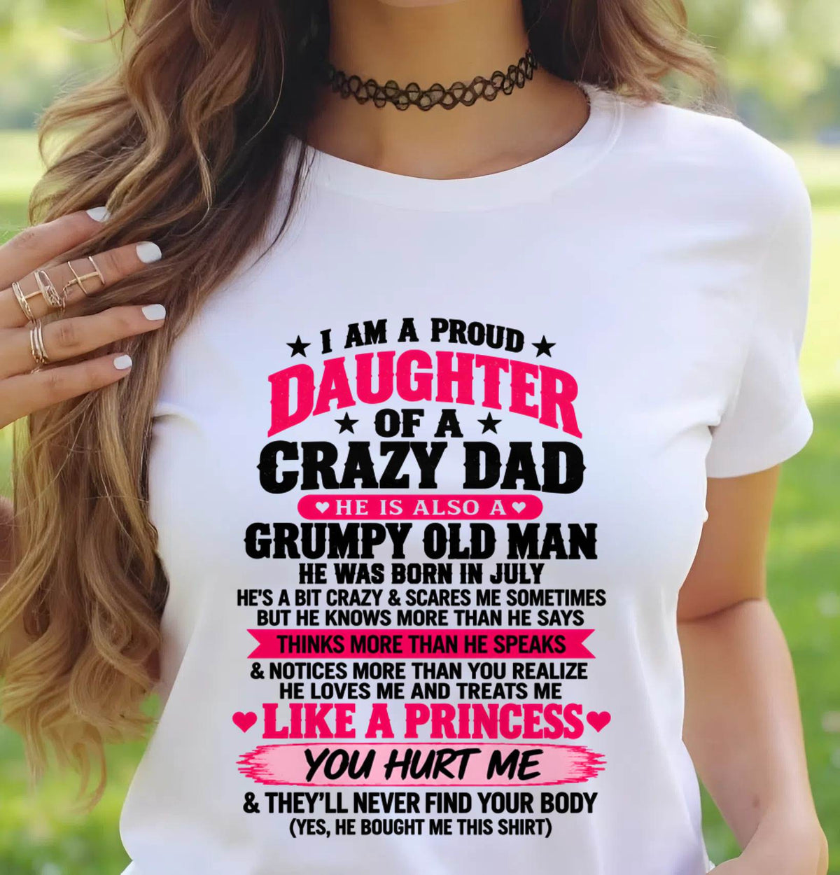 JULY - PROUD DAUGHTER OF A CRAZY DAD - FROM DAD - TLEE07 (SKU2610-540-07)