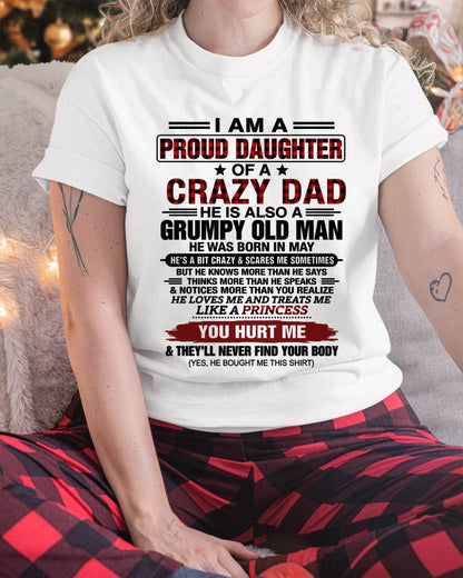 MAY - BEST DAD BEST DAUGHTER SHIRT - FROM DAD - TLEE05 (SKU2608-27-05)