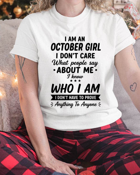 OCTOBER – I DON'T CARE WHAT PEOPLE SAY ABOUT ME - FOR WOMEN - TLEE10 (SKU2606-379-10)