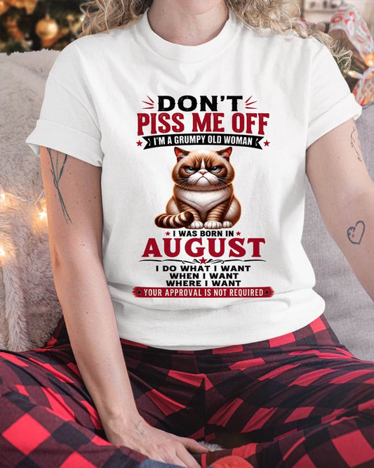 AUGUST – ZERO PATIENCE FUNNY CAT - FOR WOMEN - TLEE08 (SKU2608-291-08)