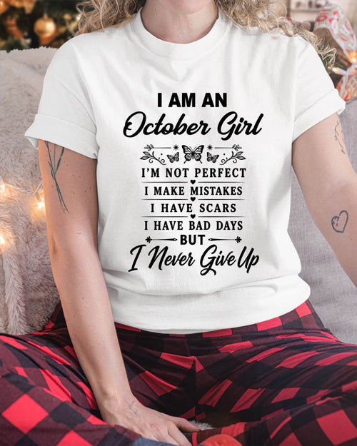 OCTOBER GIRL NEVER GIVE UP - FOR WOMEN - TLEE10 (SKU2606-378-10)