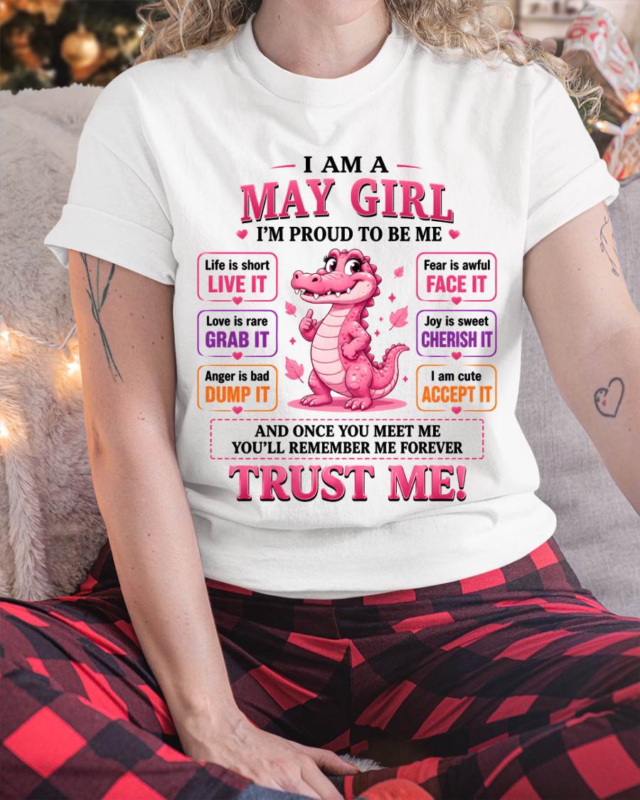 MAY GIRL CUTE ALLIGATOR TEE - FOR WOMEN - TLEE05 (SKU2607-236-05)