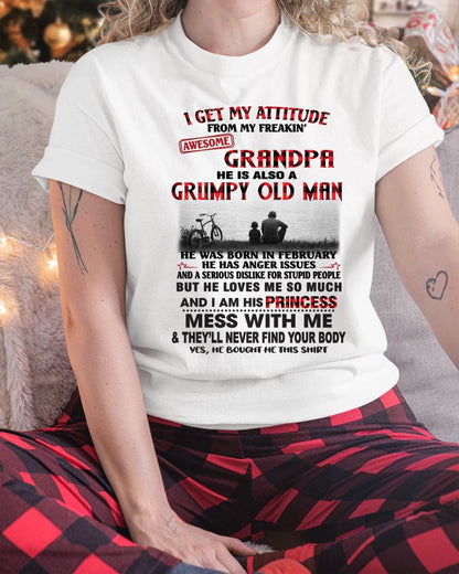 FEBRUARY GRANDPA - GRUMPY • AWESOME • PROTECTIVE - FROM GRANDPA - TLEE02 (SKU2605-176-02)