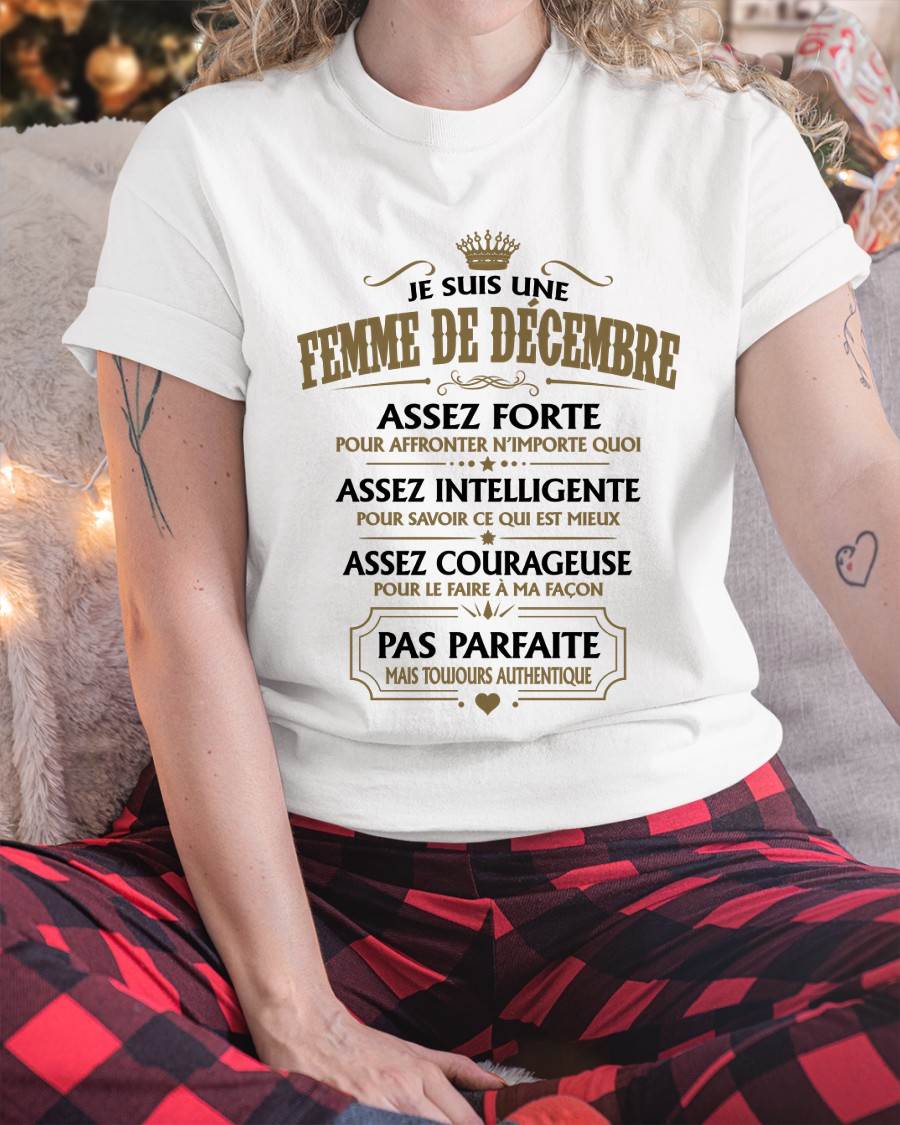 JE SUIS UNE FEMME DE DÉCEMBRE - fma TLEE12 (SKU2609-38-12)