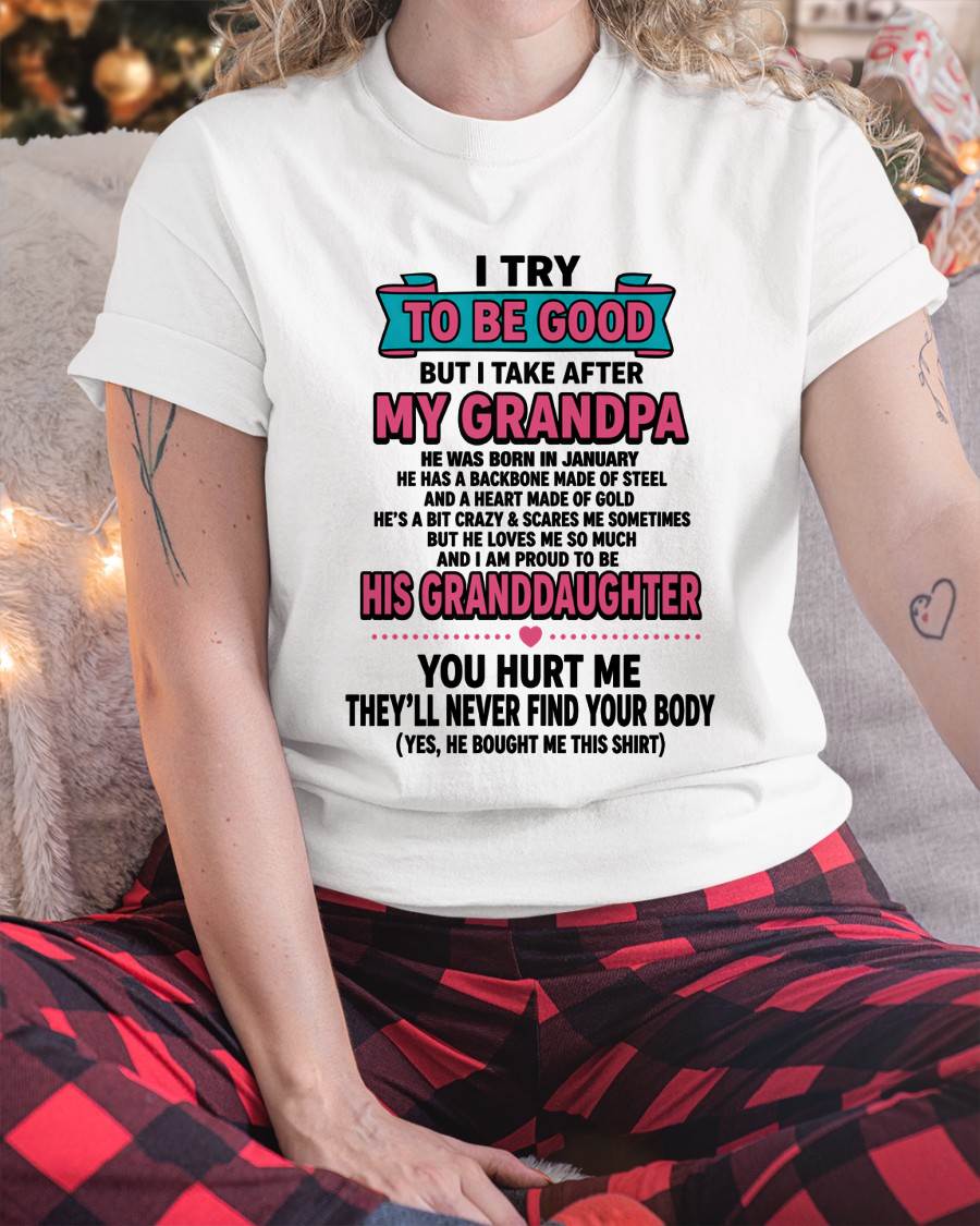 JANUARY - I TRY TO BE GOOD BUT I TAKE AFTER MY GRANDPA - FROM GRANDPA - TLEE01 (SKU2606-212-01)