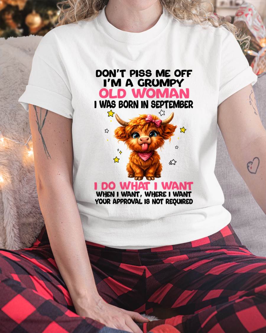 SEPTEMBER GRUMPY LADY SHIRT - FOR WOMEN - TLEE09 (SKU2607-215-09)
