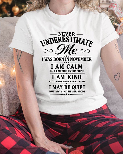 NOVEMBER GIRL : CALM, KIND, UNFORGETTABLE - FOR WOMEN - TLEE11 (SKU2606-139-11)