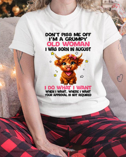 AUGUST GRUMPY LADY SHIRT - FOR WOMEN - TLEE08 (SKU2607-215-08)