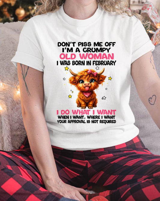 FEBRUARY GRUMPY LADY SHIRT - FOR WOMEN - TLEE02 (SKU2607-215-02)