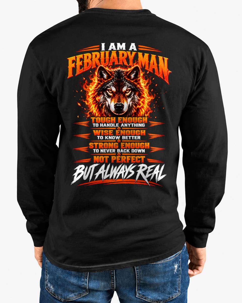 FEBRUARY – NOT PERFECT BUT ALWAYS REAL , WOLF SHIRT - FOR MAN - TLEE02 (SKU2610-56-02)
