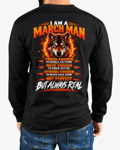 MARCH – NOT PERFECT BUT ALWAYS REAL , WOLF SHIRT - FOR MAN - TLEE03 (SKU2610-56-03)