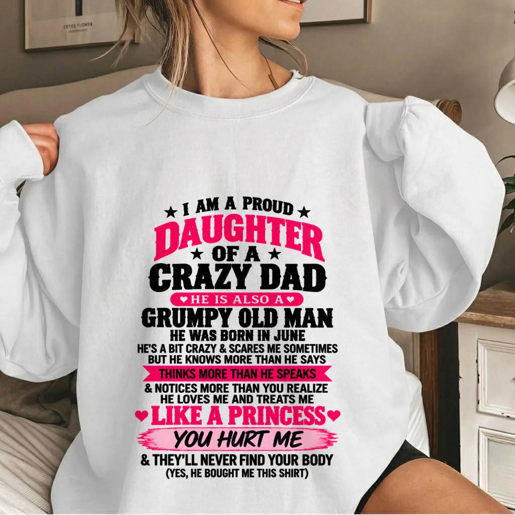 JUNE - PROUD DAUGHTER OF A CRAZY DAD - FROM DAD - TLEE06 (SKU2610-540-06)