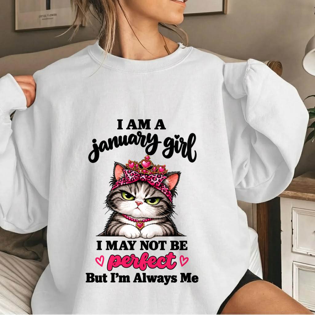 JANUARY GIRL CAT SHIRT – ALWAYS ME - FOR WOMEN - TLEE01 (SKU2610-100-01)