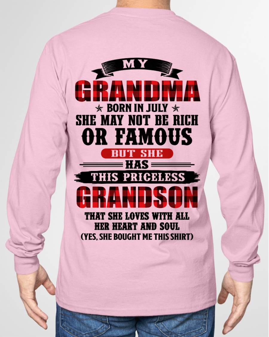 JULY GRANDMA - HER PRICELESS GRANDSON - FROM GRANDMA - TLEE07 (SKU2606-337-07)