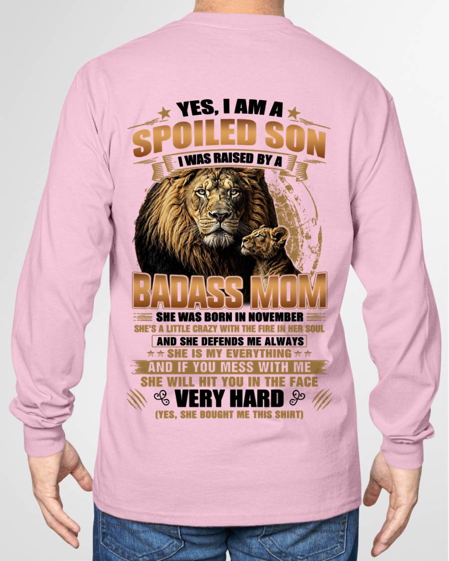 NOVEMBER MOM GIFT FOR SON SHIRT - FROM MOM - TLEE11 (SKU2605-404-11)