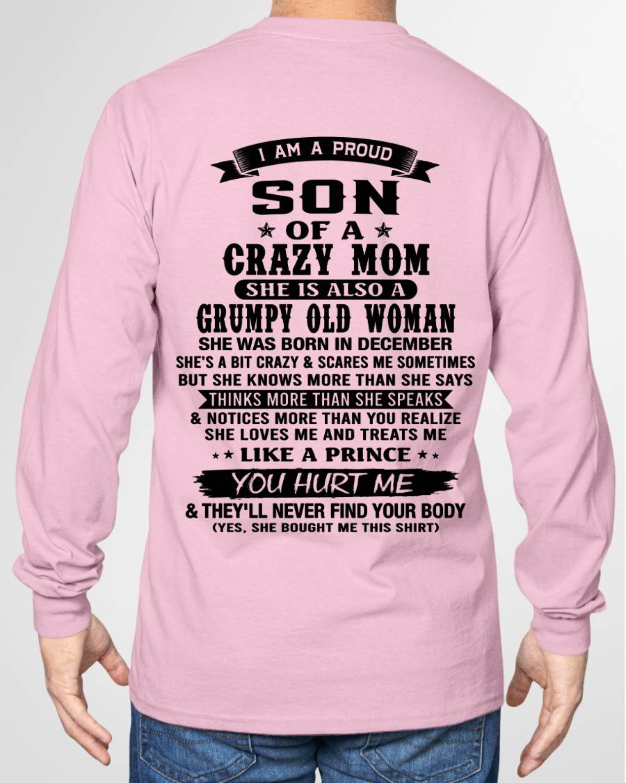 DECEMBER - MY MOM IS CRAZY BUT SHE LOVES ME - FROM MOM - TLEE12 (SKU2606-354-12)