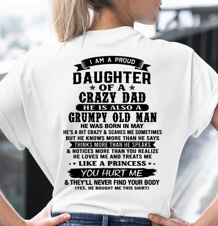 MAY - FUNNY DAD AND DAUGHTER SHIRT - FROM DAD - TLEE05 (SKU2606-394-05)