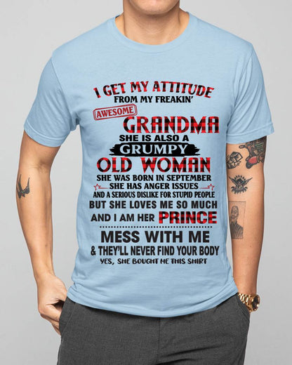 SEPTEMBER - I GET MY ATTITUDE FROM MY FREAKIN’ AWESOME GRANDMA - FROM GRANDMA - TLEE09 (SKU2603-157-09)