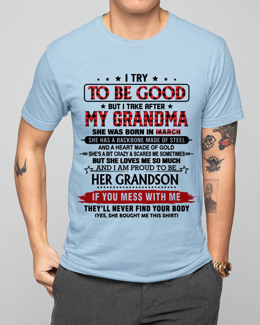 MARCH - I TRY TO BE GOOD BUT I TAKE AFTER MY GRANDMA - FROM GRANDMA - TLEE03 (SKU26T-01289-03)
