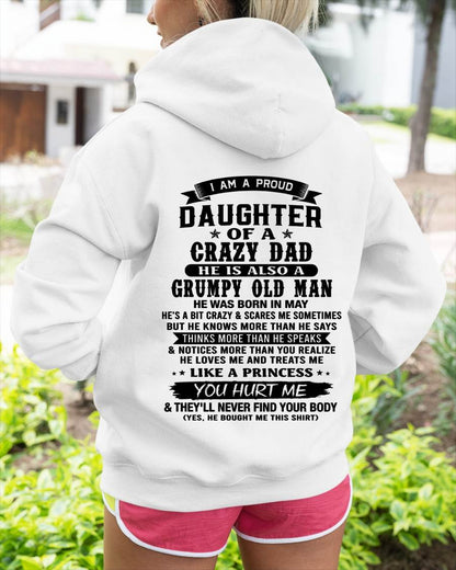 MAY - FUNNY DAD AND DAUGHTER SHIRT - FROM DAD - TLEE05 (SKU2606-394-05)