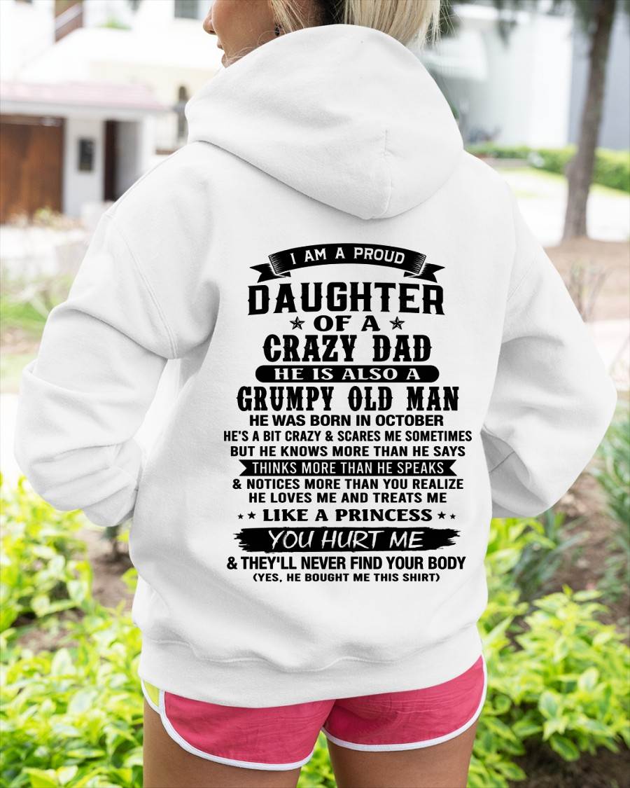 OCTOBER - FUNNY DAD AND DAUGHTER SHIRT - FROM DAD - TLEE10 (SKU2606-394-10)