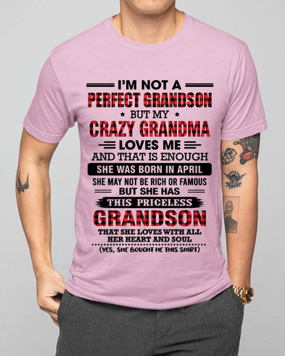 APRIL - NOT PERFECT, JUST GRANDMA’S FAVORITE GRANDSON - FROM GRANDMA - TLEE04 (SKU2606-362-04)