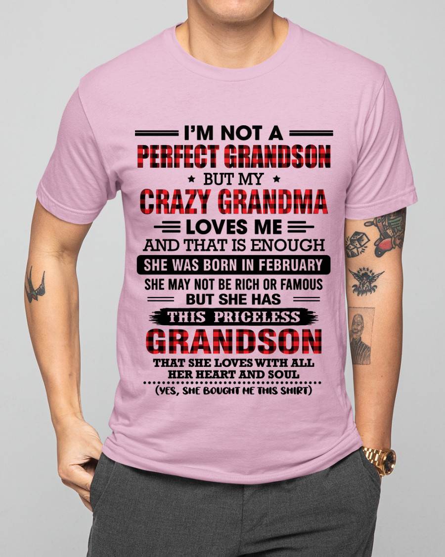 FEBRUARY - NOT PERFECT, JUST GRANDMA’S FAVORITE GRANDSON - FROM GRANDMA - TLEE02 (SKU2606-362-02)