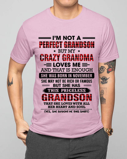NOVEMBER - NOT PERFECT, JUST GRANDMA’S FAVORITE GRANDSON - FROM GRANDMA - TLEE11 (SKU2606-362-11)