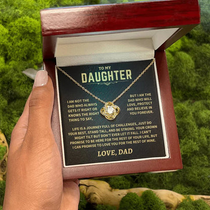 To My Daughter From Dad Necklace (SKU2602-21)