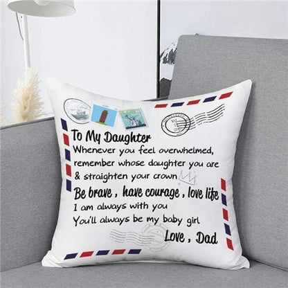 To My Daughter From Dad Pillow