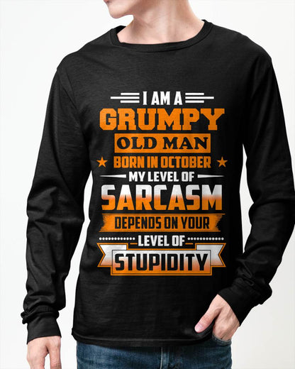 OCTOBER GRUMPY OLD MAN SHIRT - FOR MAN - TLEE10 (SKU2605-128-10)