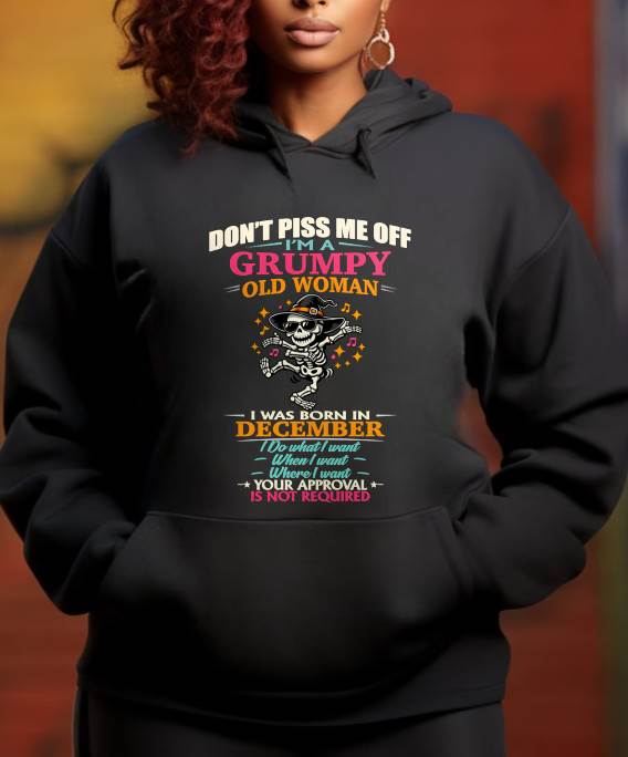 DECEMBER - SASSY INDEPENDENT WOMAN FUNNY QUOTE - FOR WOMEN - TLEE12 (SKU2603-70-12)