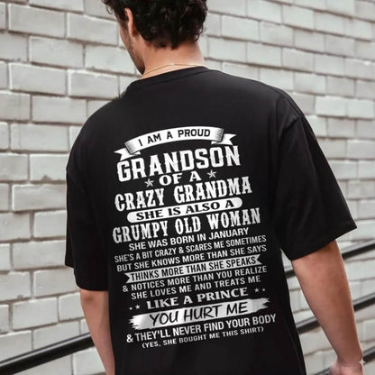 JANUARY - GRANDSON OF A CRAZY GRANDMA - FROM GRANDMA - TLEE01 (SKU2606-274-01)