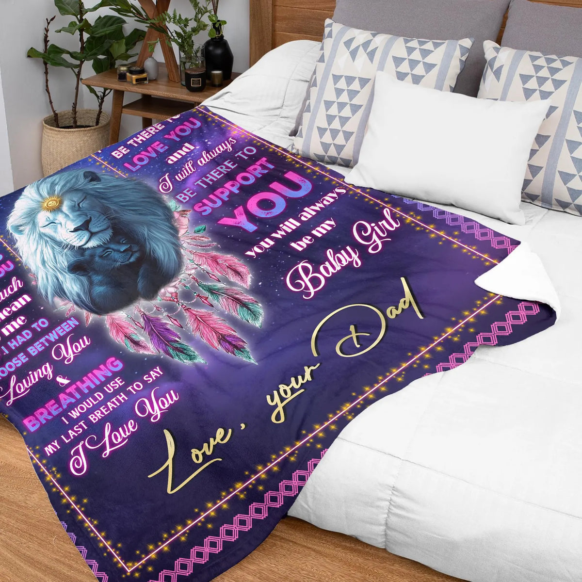 Special Gift For Your Daughter Blanket - From Dad08