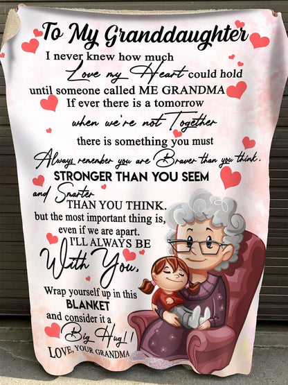 Special gift for your granddaughter blanket - from grandma (SKUB06-79)