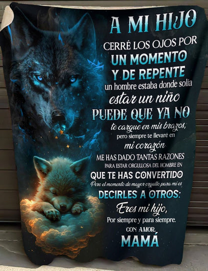 MANTA PARA HIJO – REGALO DE COMODIDAD Y CALOR DE MAMÁ Manta acolchada de forro polar Sherpa NTTDsp