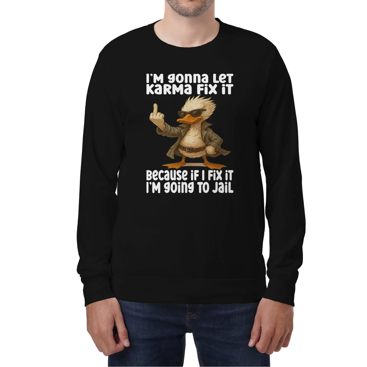 FUNNY DUCK KARMA TEE – LIMITED ATTITUDE EDITION - GIFT FOR MAN - TLEE00