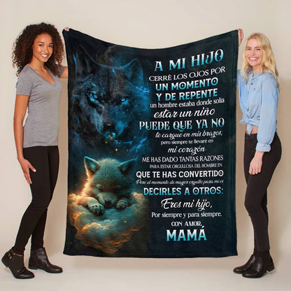 MANTA PARA HIJO – REGALO DE COMODIDAD Y CALOR DE MAMÁ Manta acolchada de forro polar Sherpa NTTDsp